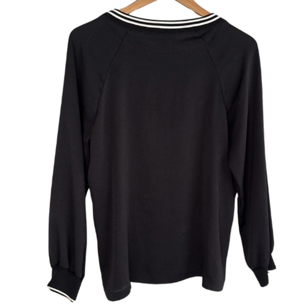 Banana Republic Varsity Ringer Long Sleeve Top – EUC Size Medium - Picture 3 of 3